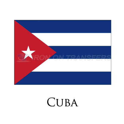 Cuba flag Iron-on Stickers (Heat Transfers)NO.1855